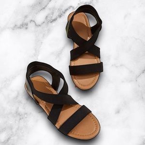 Black Strappy Sandals